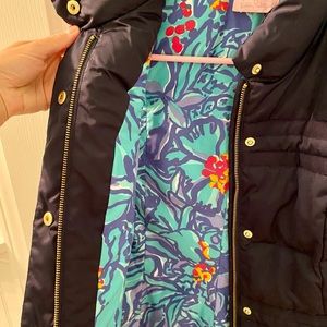 Lilly Pulitzer- Navy Vest- SIZE: Small-EUC